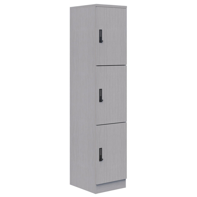 Mascot Lockers 3H x 1W / Silver Strata / Digital Locking