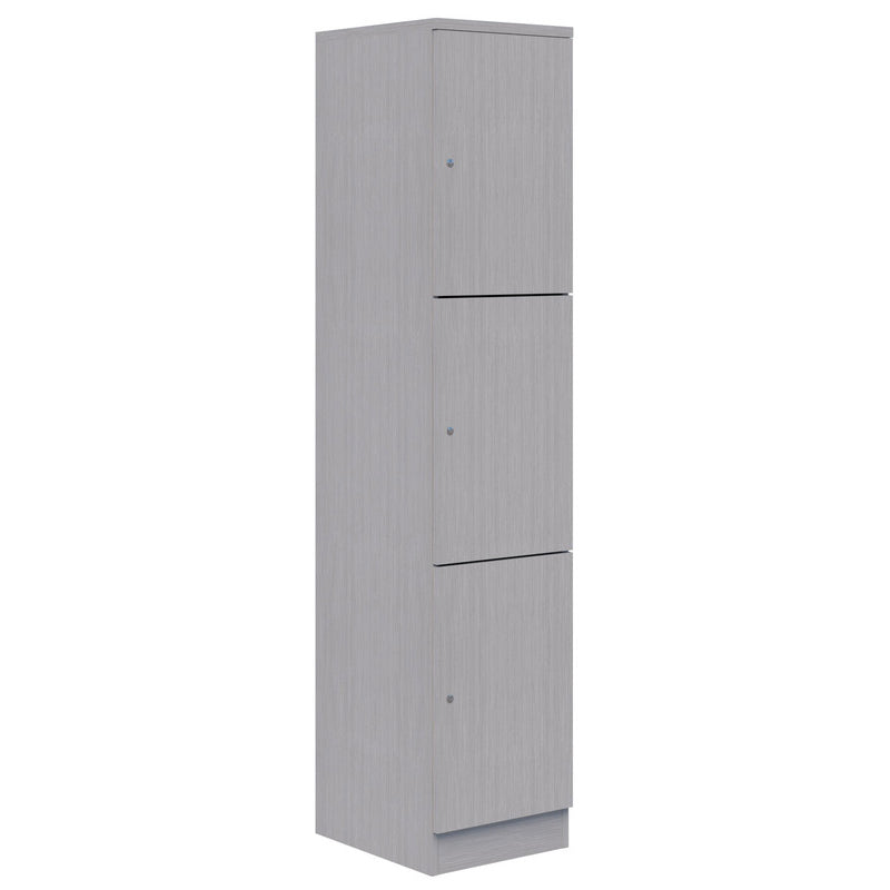 Mascot Lockers 3H x 1W / Silver Strata / Keyed Locking