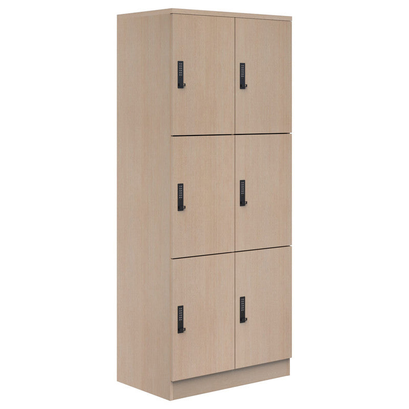 Mascot Lockers 3H x 2W / Refined Oak / Digital Locking