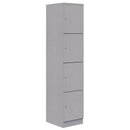 Mascot Lockers 4H x 1W / Silver Strata / Keyed Locking