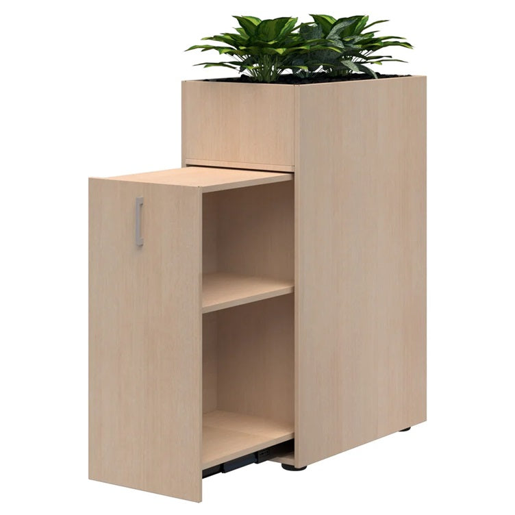 Mascot Personal Storage Planter Refined Oak / Left Hand / Non Locking