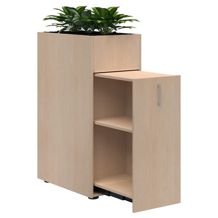 Mascot Personal Storage Planter Refined Oak / Right Hand / Non Locking
