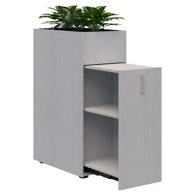 Mascot Personal Storage Planter Silver Strata / Right Hand / Locking