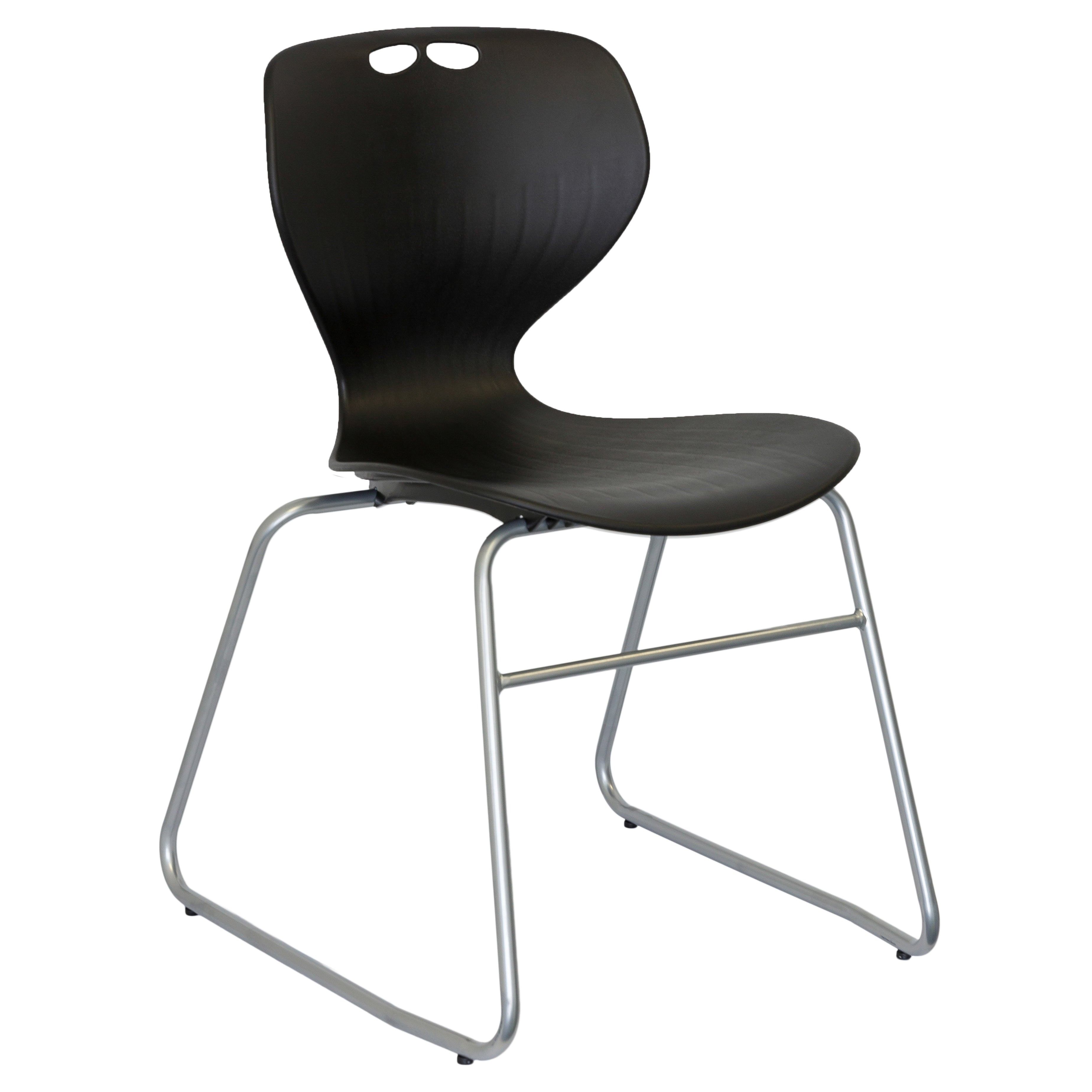 Mata Sled Visitor Chair Black