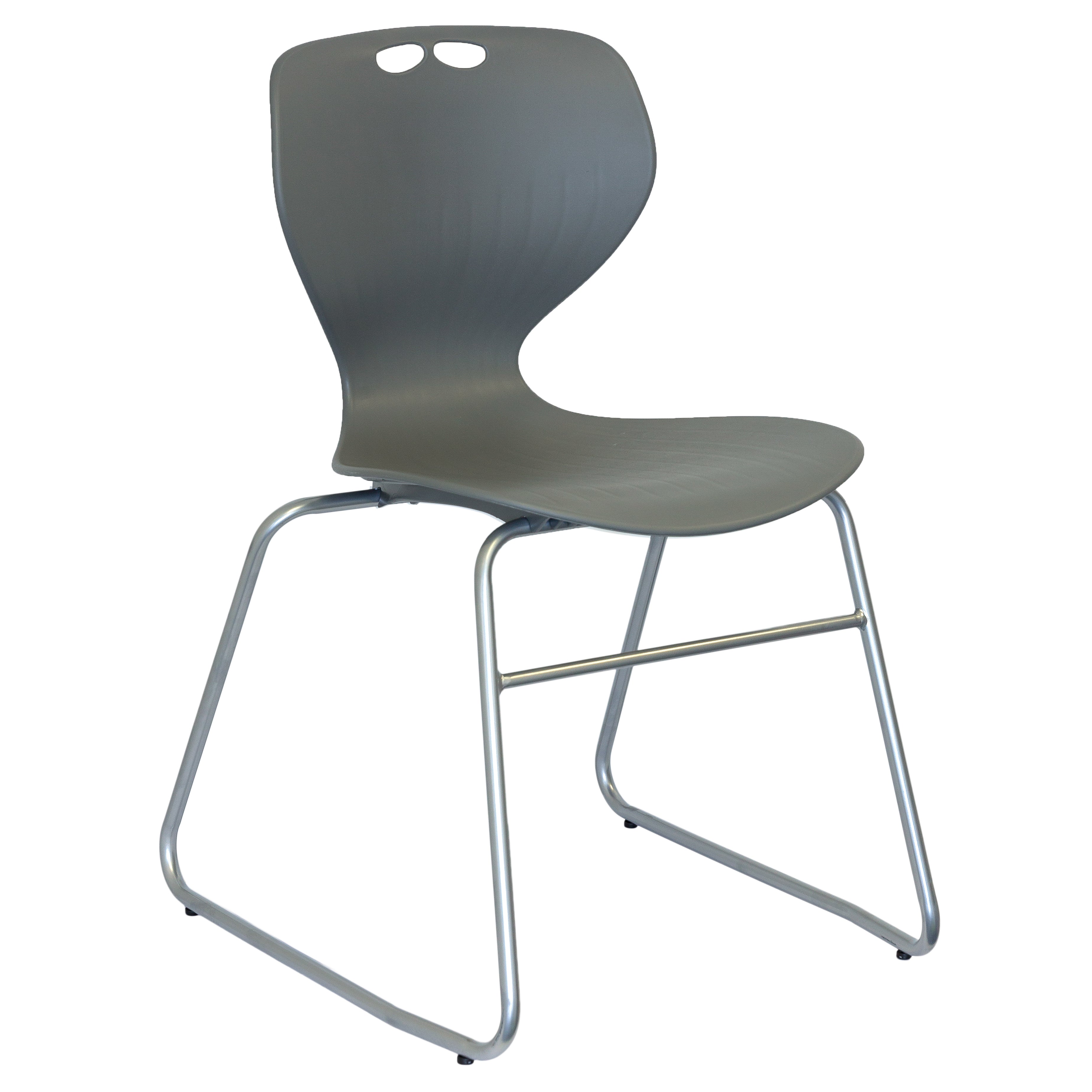 Mata Sled Visitor Chair Grey