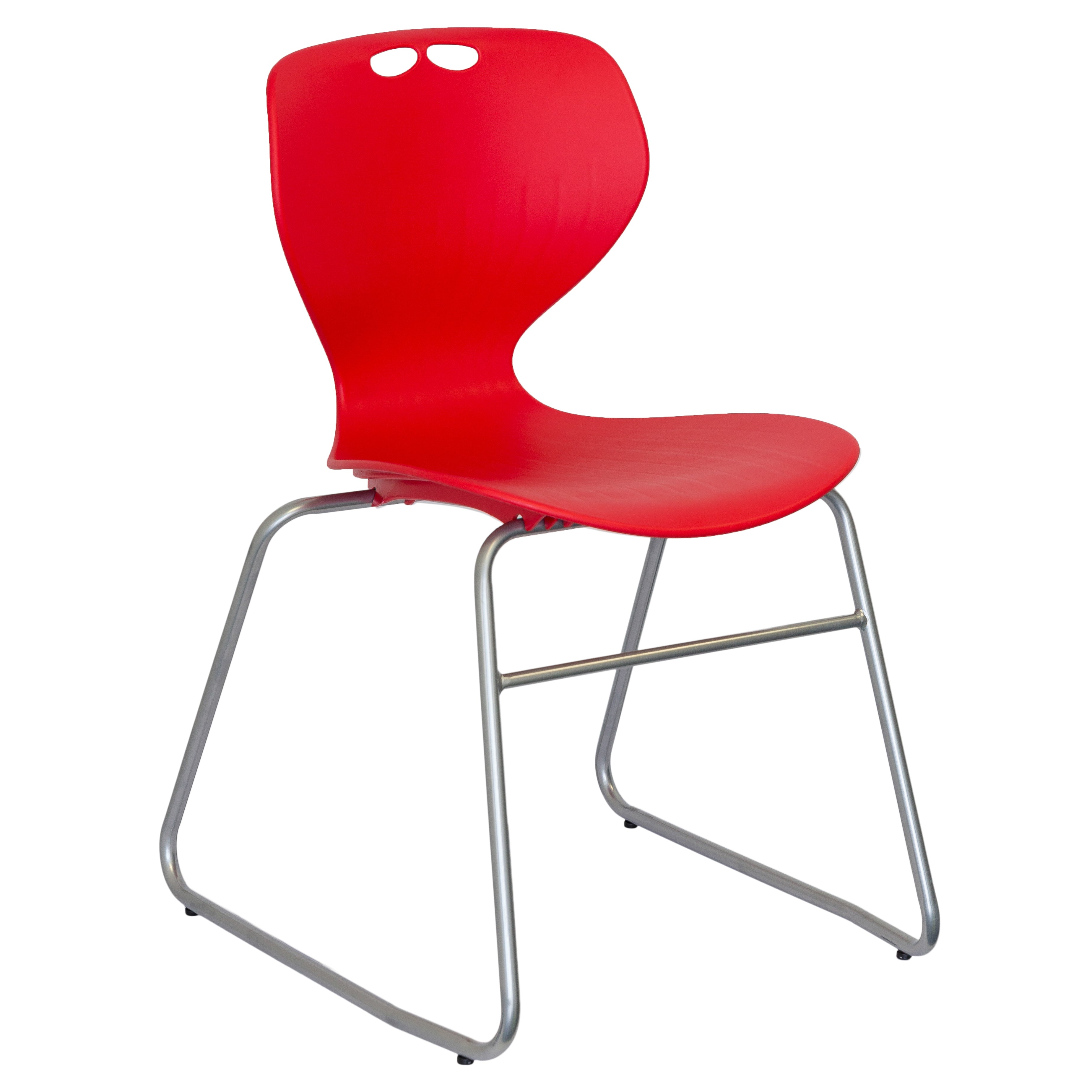 Mata Sled Visitor Chair Red
