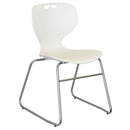 Mata Sled Visitor Chair White