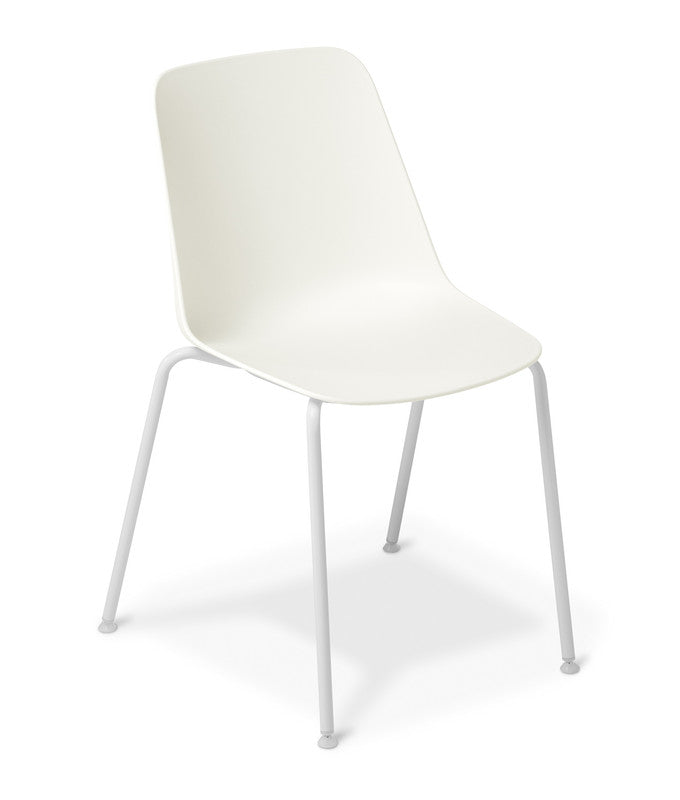 Max Meeting Chair White / Black 4-Legs