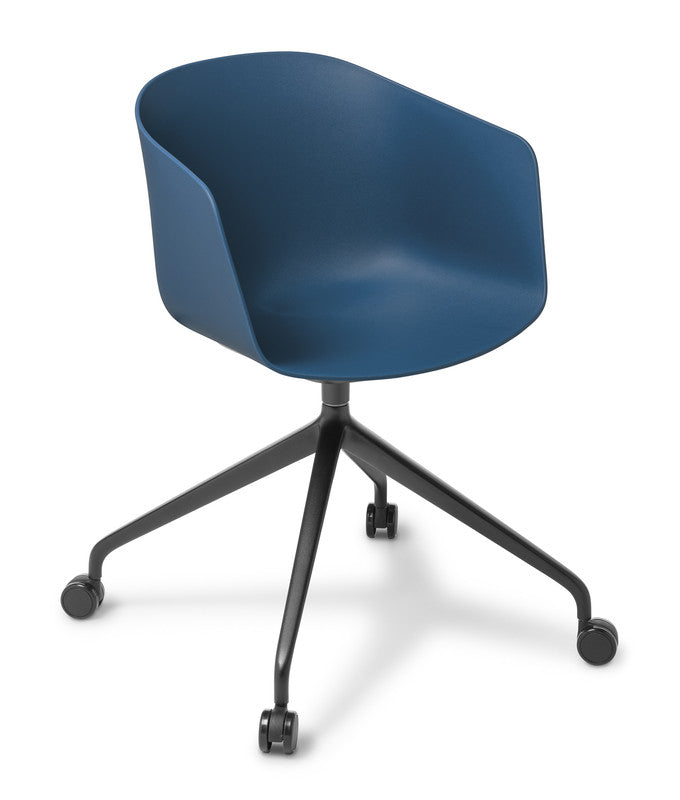 Max Tub Swivel Meeting Chair Classic Blue