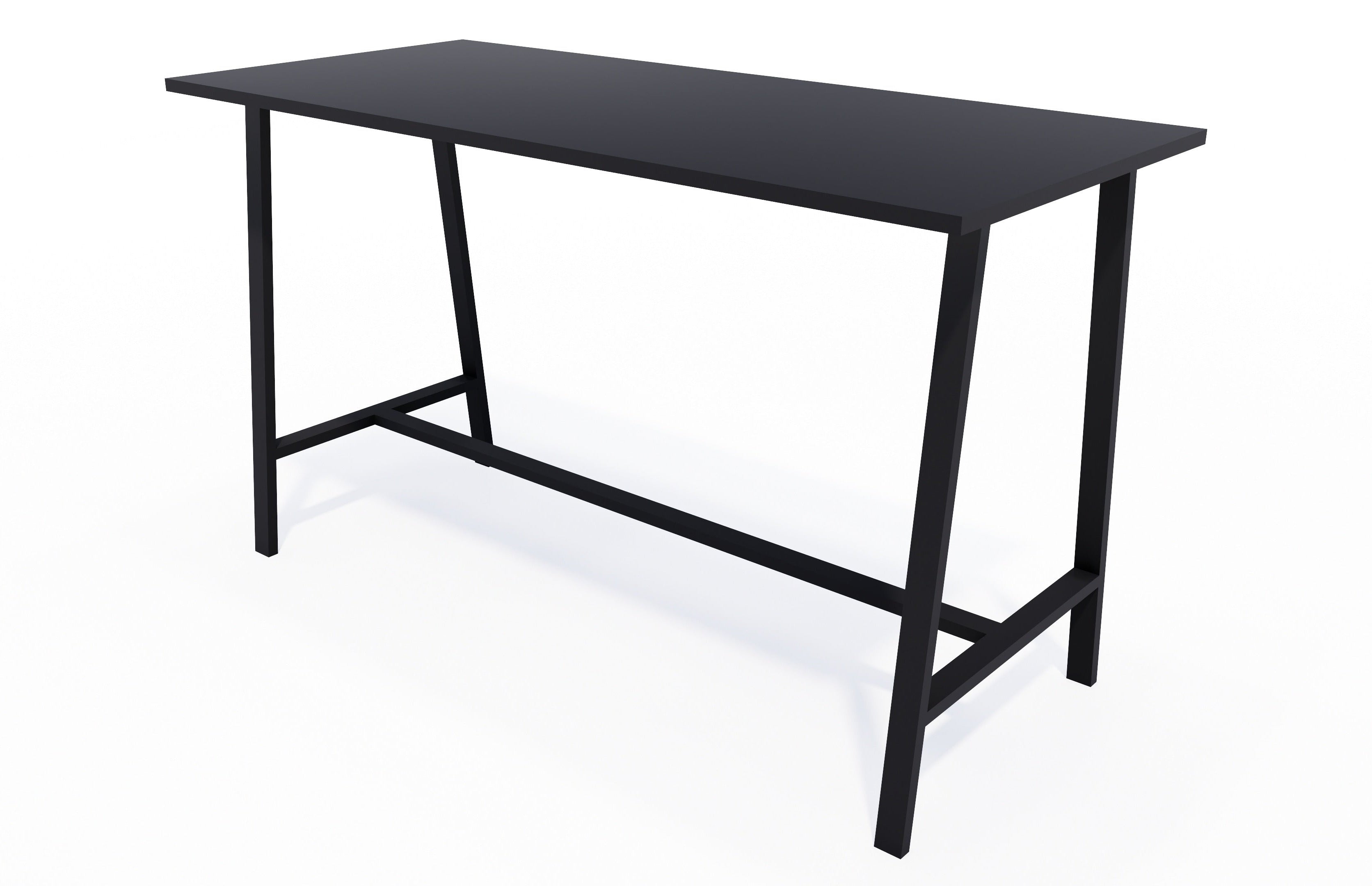 Milford Bar Leaner 1800x800 / Black / Black