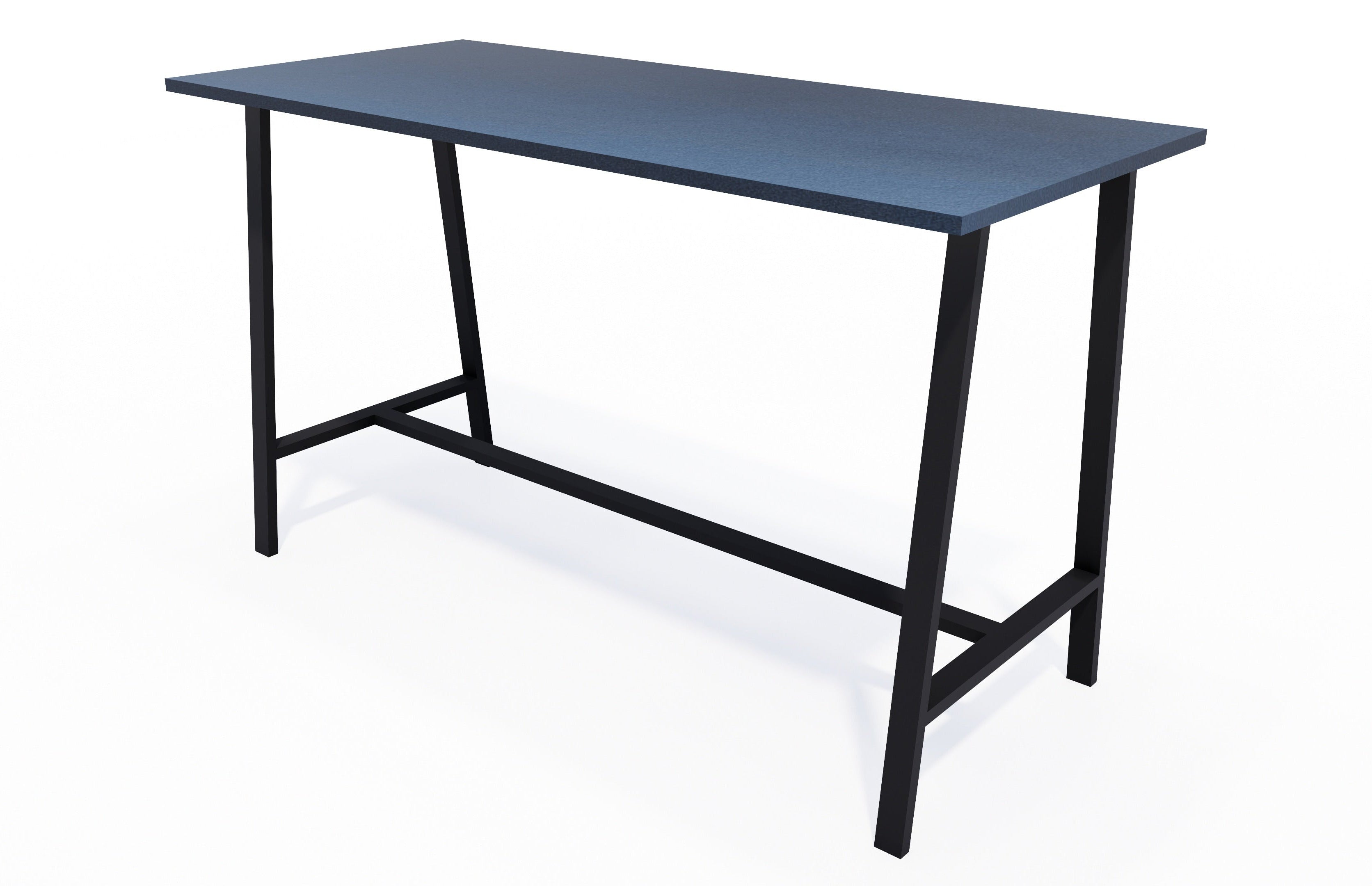 Milford Bar Leaner 1800x800 / Black / Char Blue