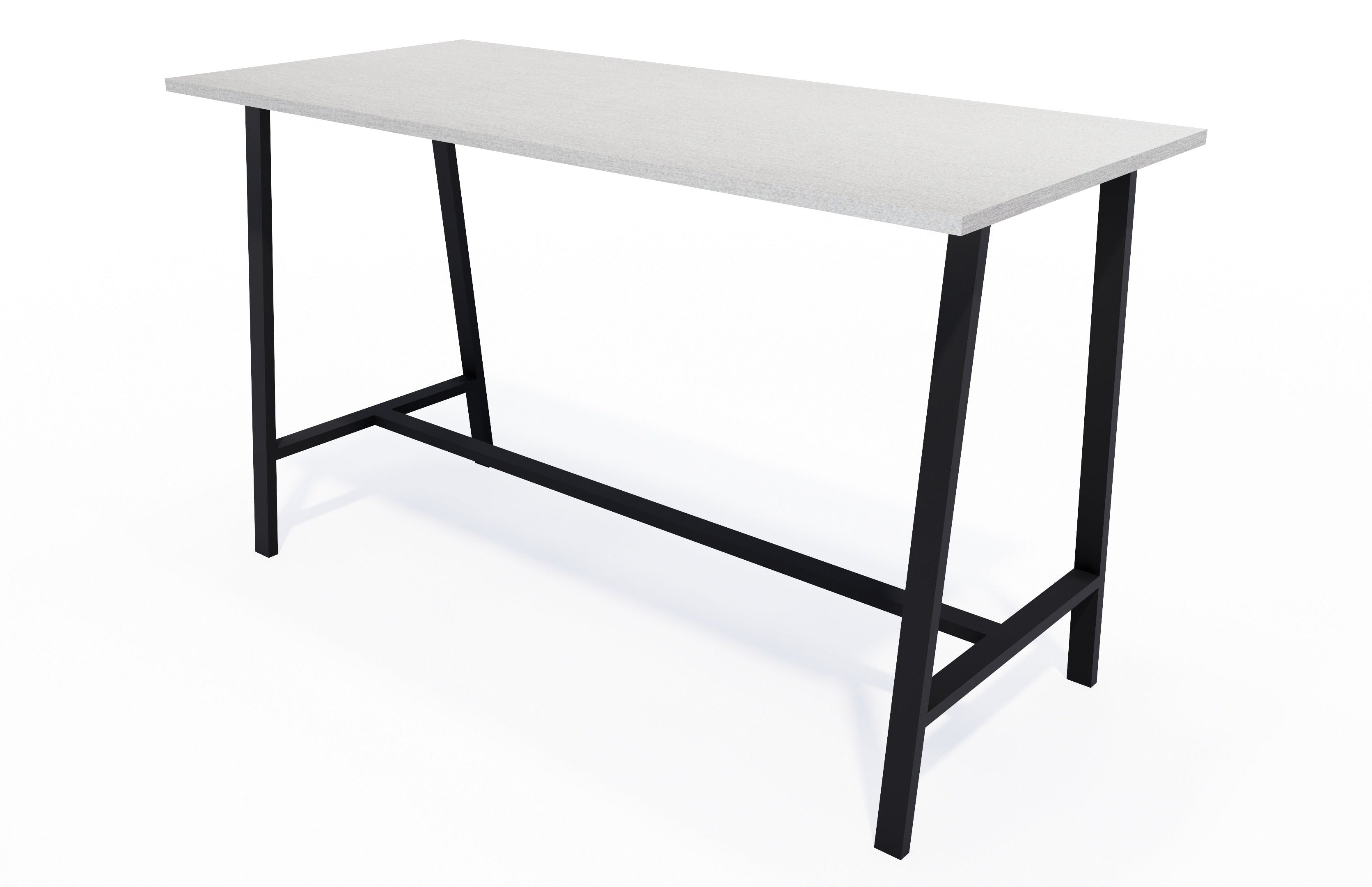 Milford Bar Leaner 1800x800 / Black / Silver Haze