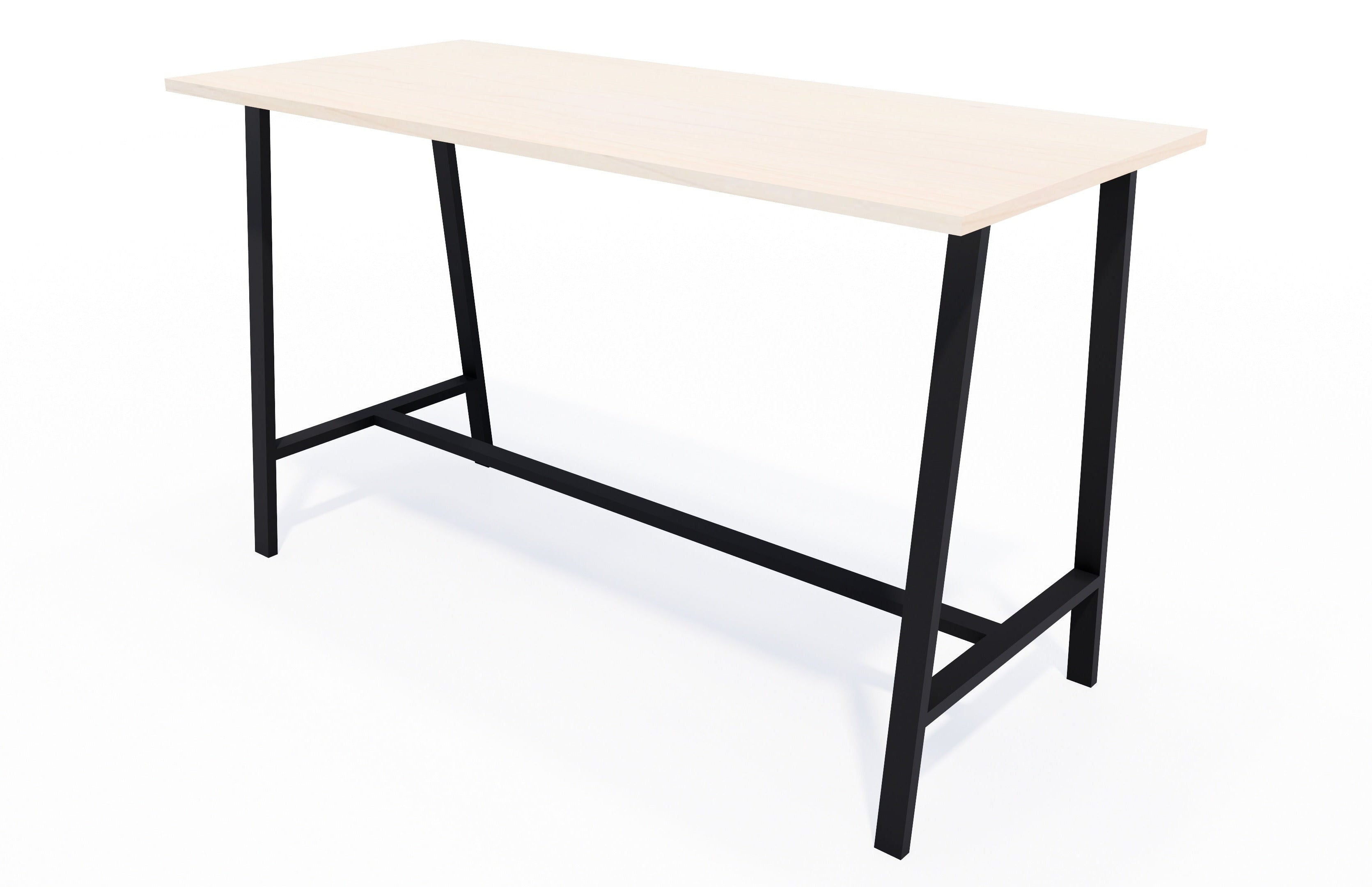 Milford Bar Leaner 1800x800 / Black / Washed Maple