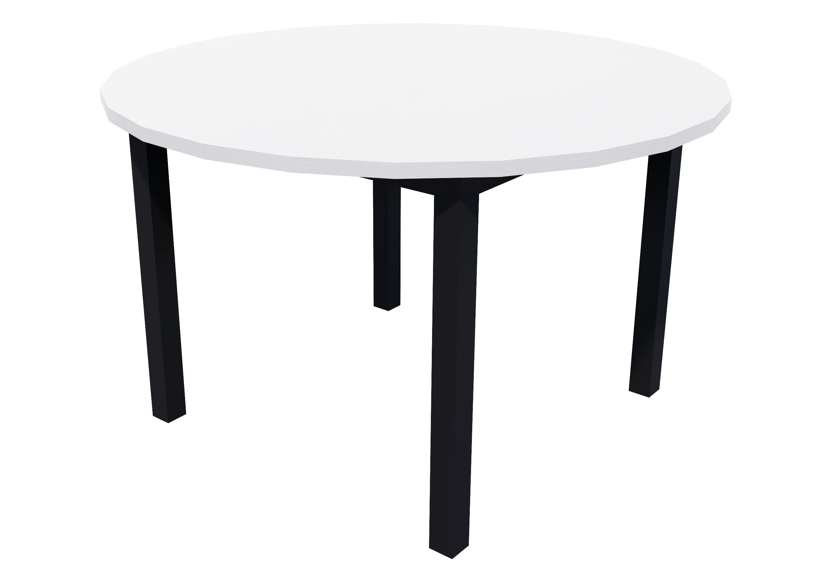 Milford Meeting Table 1200x1200 / Silver Strata