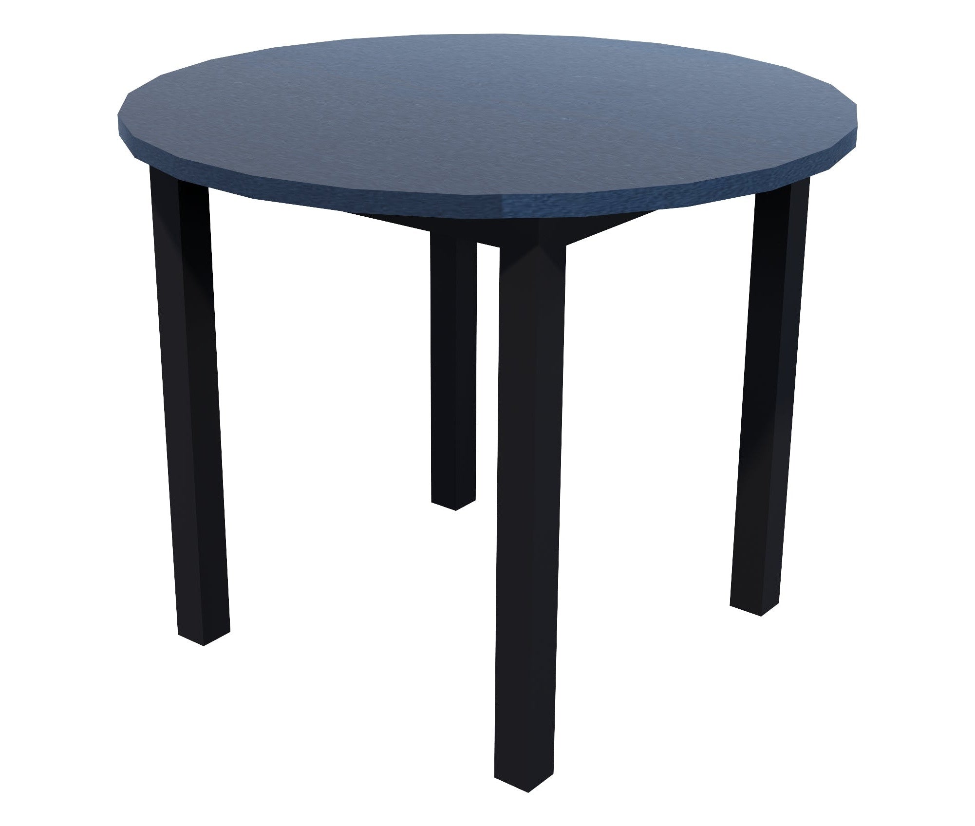 Milford Meeting Table 900x900 / Char Blue