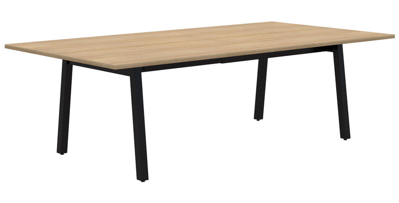 Modella II Frame Table 2000 x 1000 / Classic Oak / Black