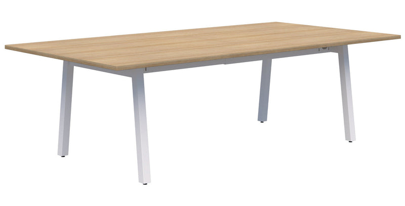 Modella II Frame Table 2000 x 1000 / Classic Oak / White