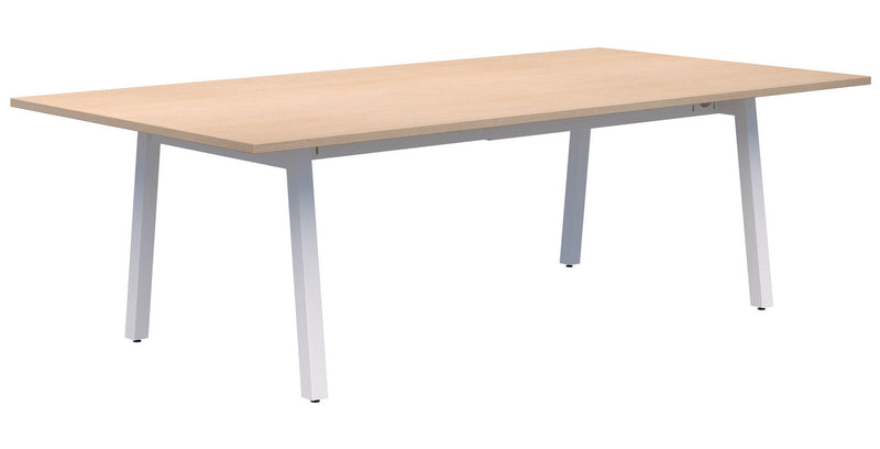 Modella II Frame Table 2000 x 1000 / Refined Oak / White