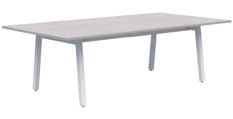 Modella II Frame Table 2000 x 1000 / Silver Strata / White