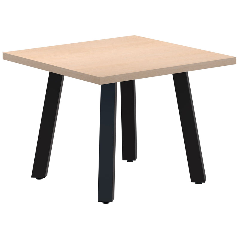 Modella II Square Coffee Table 600 x 600 / Refined Oak / Black