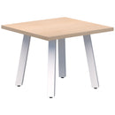 Modella II Square Coffee Table 600 x 600 / Refined Oak / White