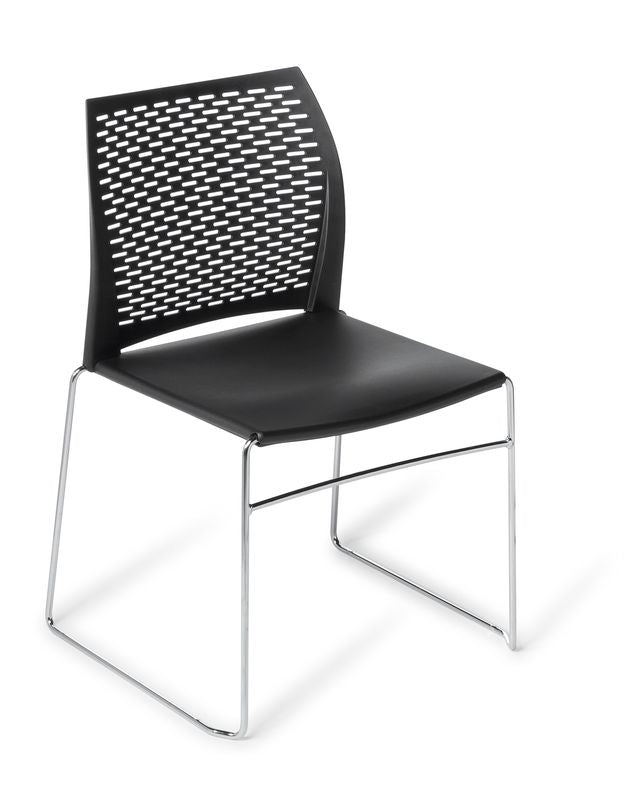Full .net Chair Net Chair - Versatile Perforated Design for Meeting and Community Spaces