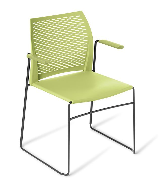Net Chair with Arms Avocado / Black