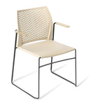 Net Chair with Arms Sand / Black