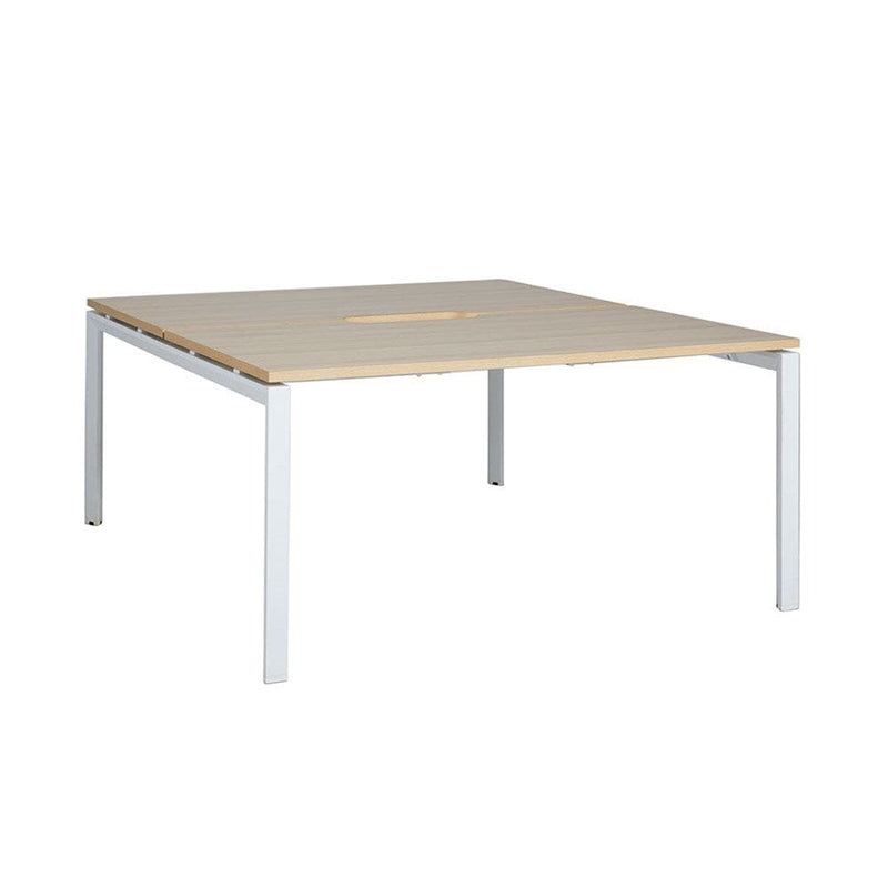 Novah Double Sided Shared Desk 1500 x 800 / Autumn Oak / Black
