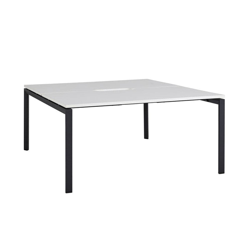 Novah Double Sided Shared Desk 1500 x 800 / White / Black