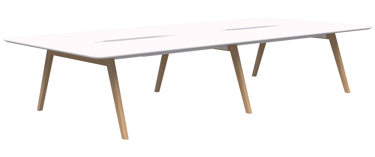 Oslo Touchdown Table 4 Pod (3800 x 1500) / Natural Tasmanian Ash