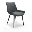 Palermo Plush Dining Chair Gray