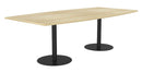 Polo Boat Boardroom Table Black / Atlantic Oak