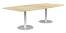 Polo Boat Boardroom Table White / Atlantic Oak