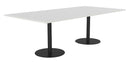 Polo Rectangle Boardroom Table Black / White