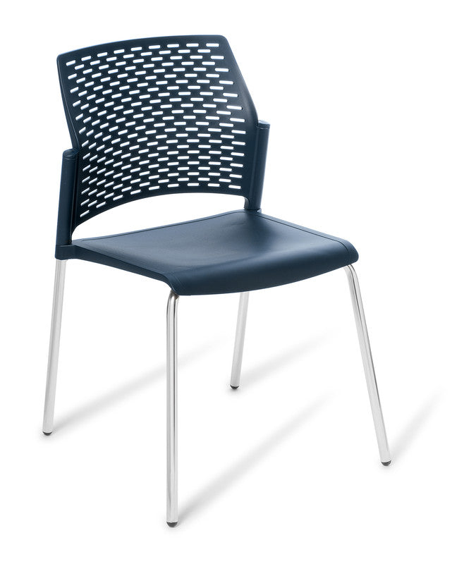 Punch Meeting Chair Navy / Chrome