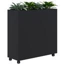 Rapid Mobile Planter inc. Artificial Plants 1200 x 1200 / Black / Option 1