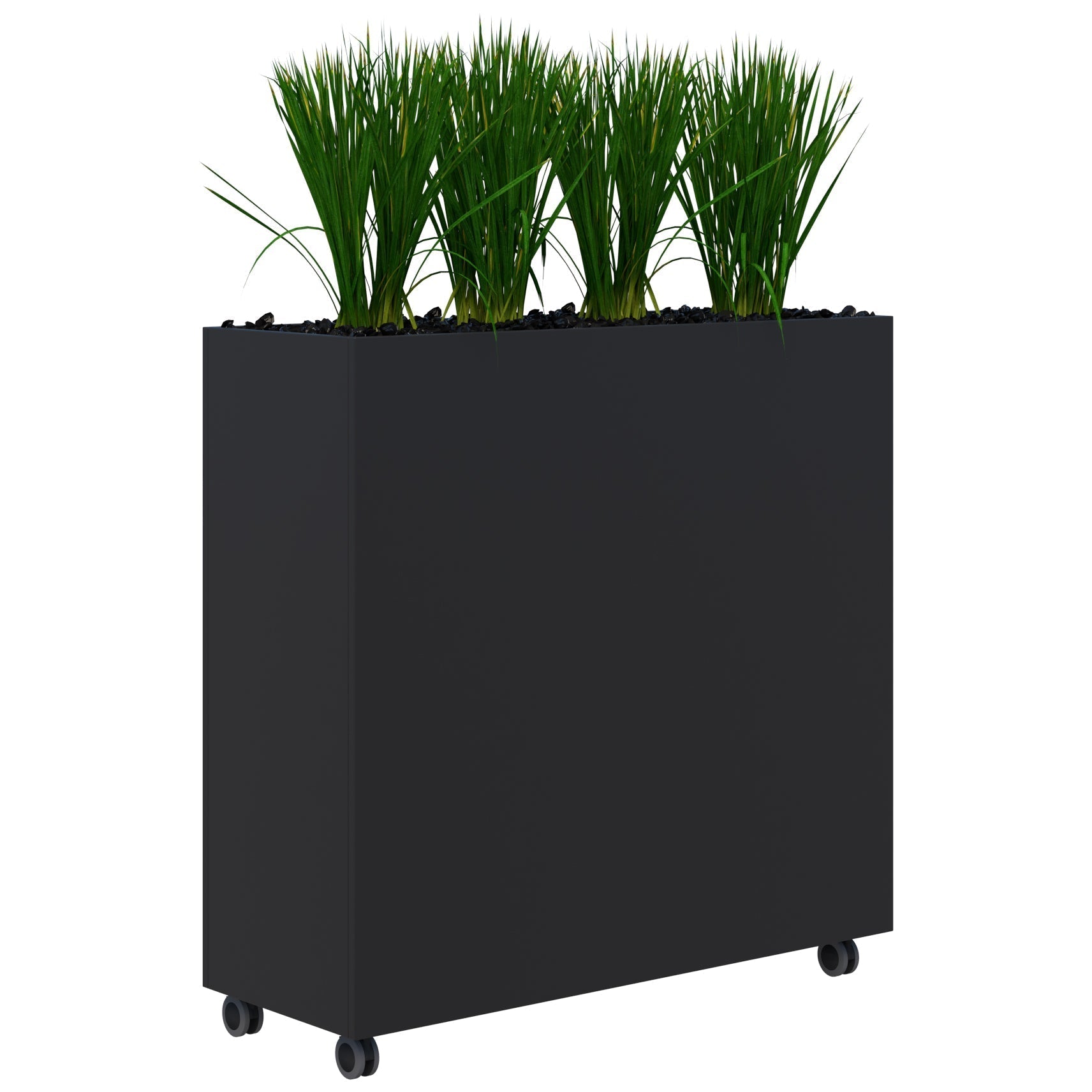 Rapid Mobile Planter inc. Artificial Plants 1200 x 1200 / Black / Option 2