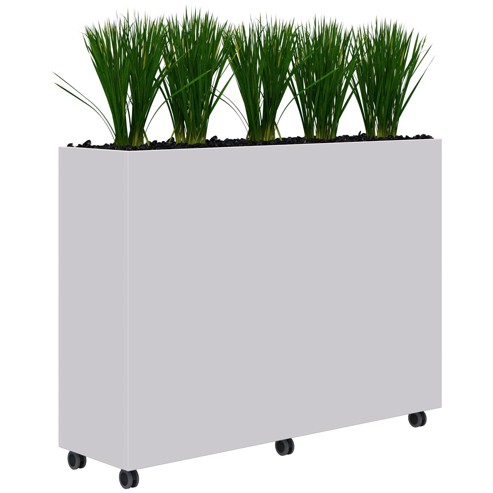 Rapid Mobile Planter inc. Artificial Plants 1200 x 1600 / White / Option 2