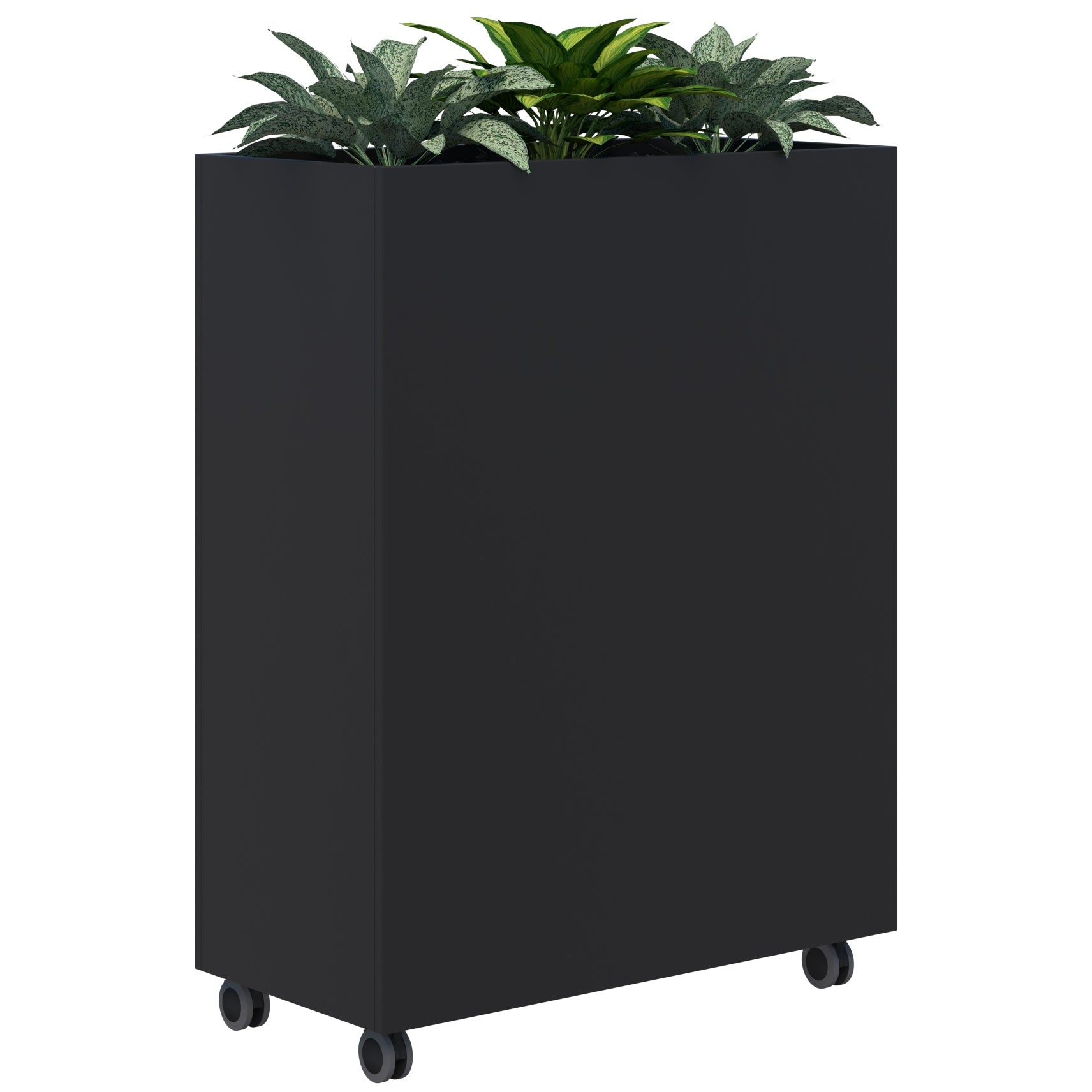 Rapid Mobile Planter inc. Artificial Plants 1200 x 900 / Black / Option 1