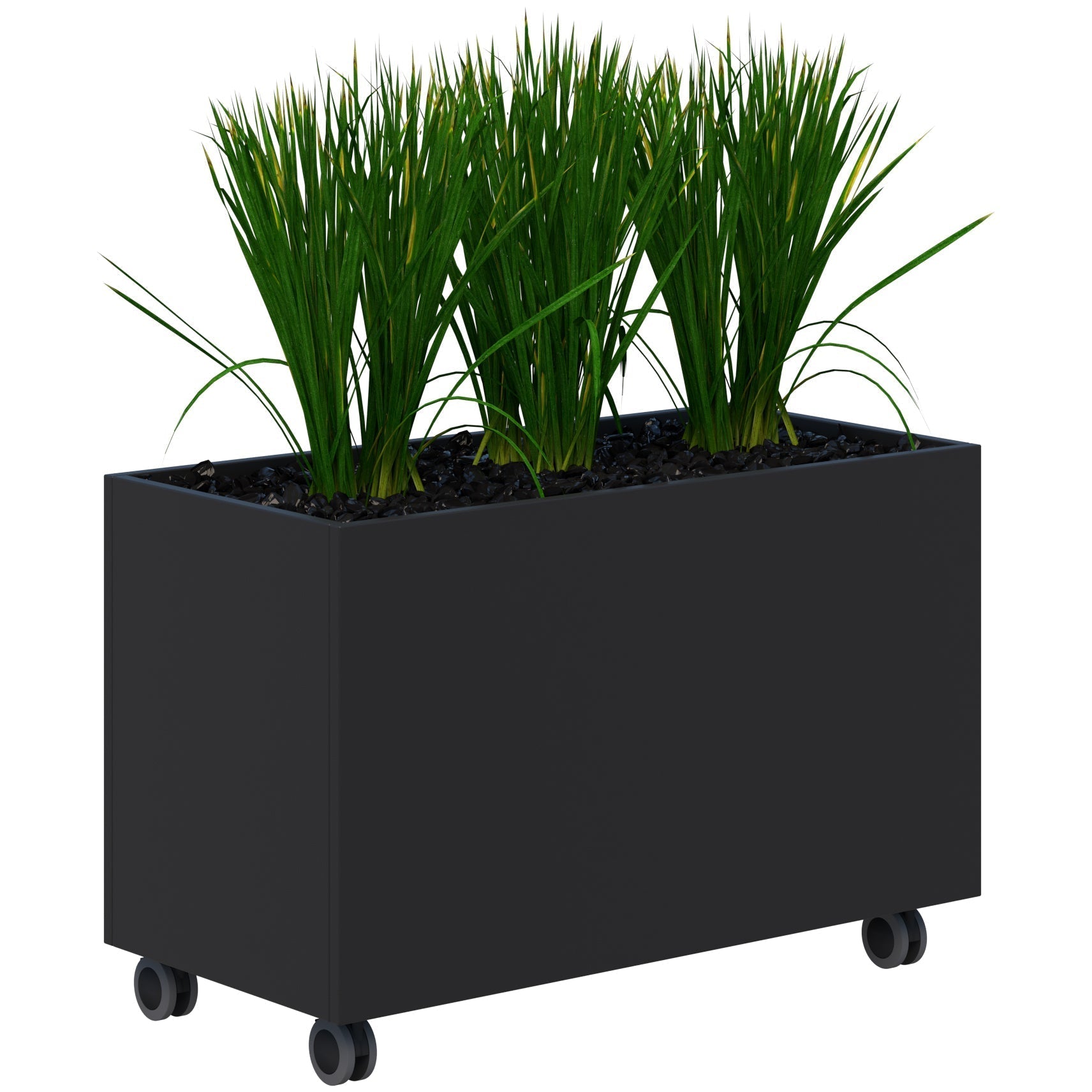 Rapid Mobile Planter inc. Artificial Plants 600 x 900 / Black / Option 2