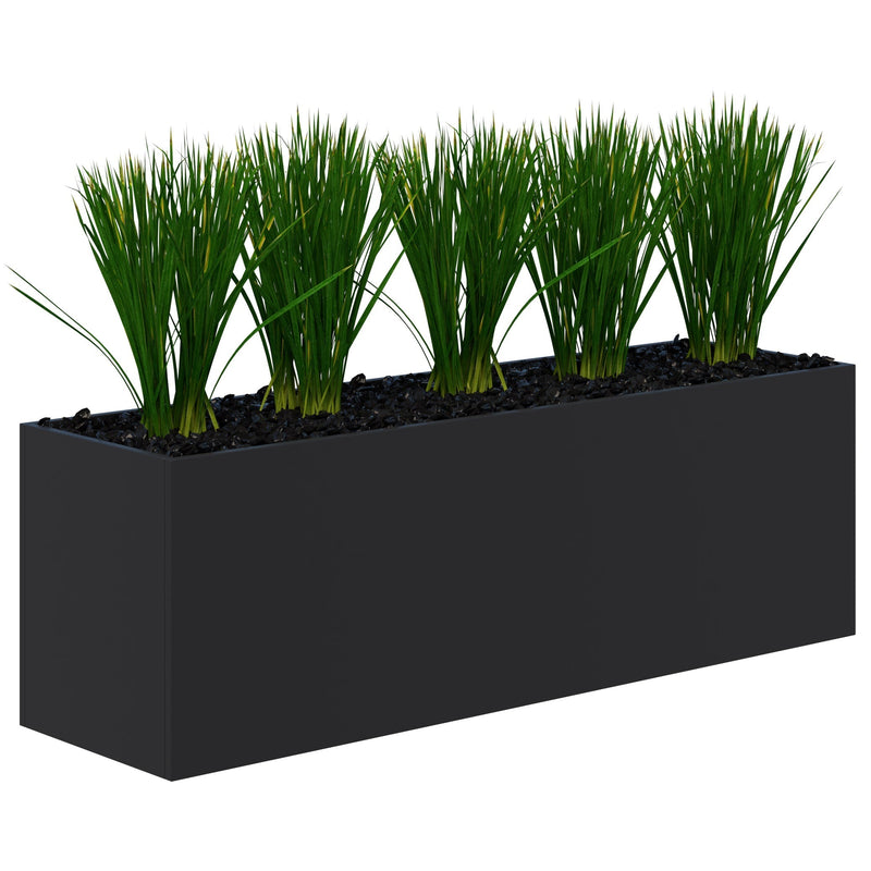 Rapid Planter & Artificial Plants 600 x 1600 / Black / Option 2