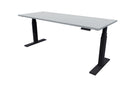 Rise Electric Adjustable Stand up Desk 1500x700 / Black / New Graphite