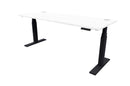 Rise Electric Adjustable Stand up Desk 1500x700 / Black / Nordic Pine