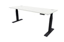 Rise Electric Adjustable Stand up Desk 1500x700 / Black / Seal Grey