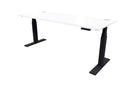 Rise Electric Adjustable Stand up Desk 1500x700 / Black / White
