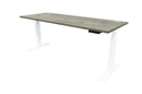 Rise Electric Adjustable Stand up Desk 1500x700 / White / Coronet Beech
