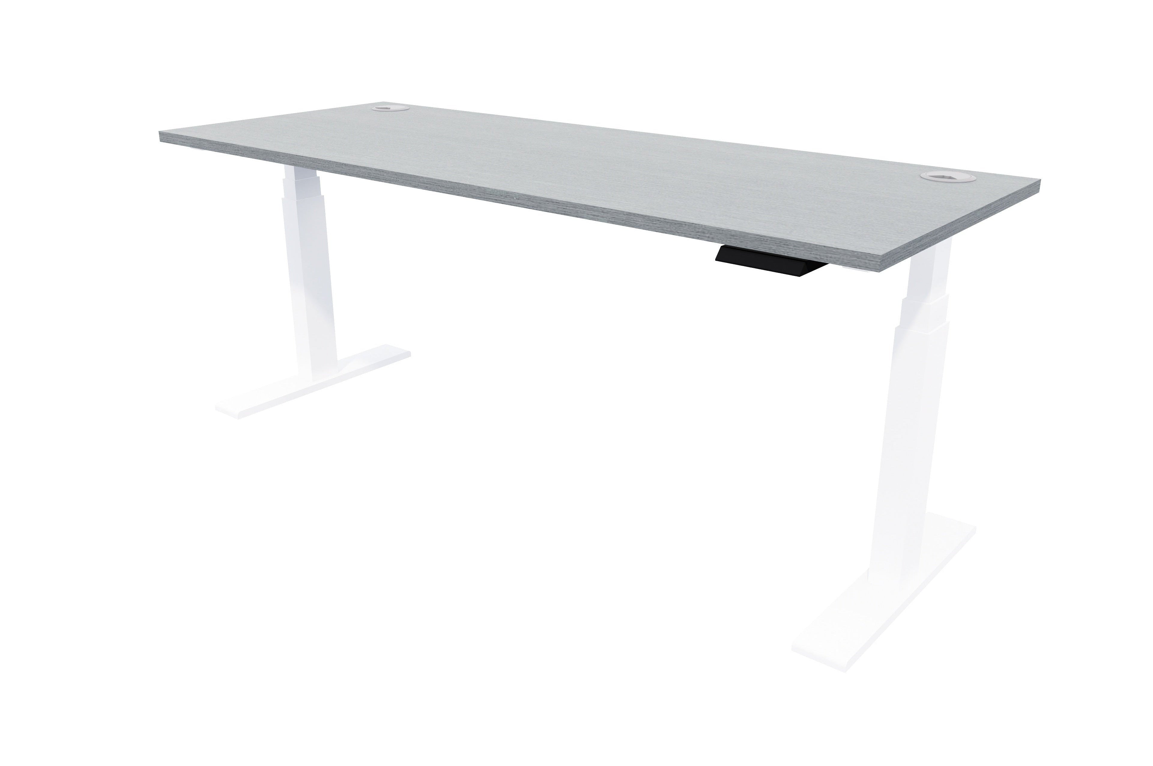 Rise Electric Adjustable Stand up Desk 1500x700 / White / New Graphite