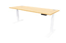 Rise Electric Adjustable Stand up Desk 1500x700 / White / NZ Tawa