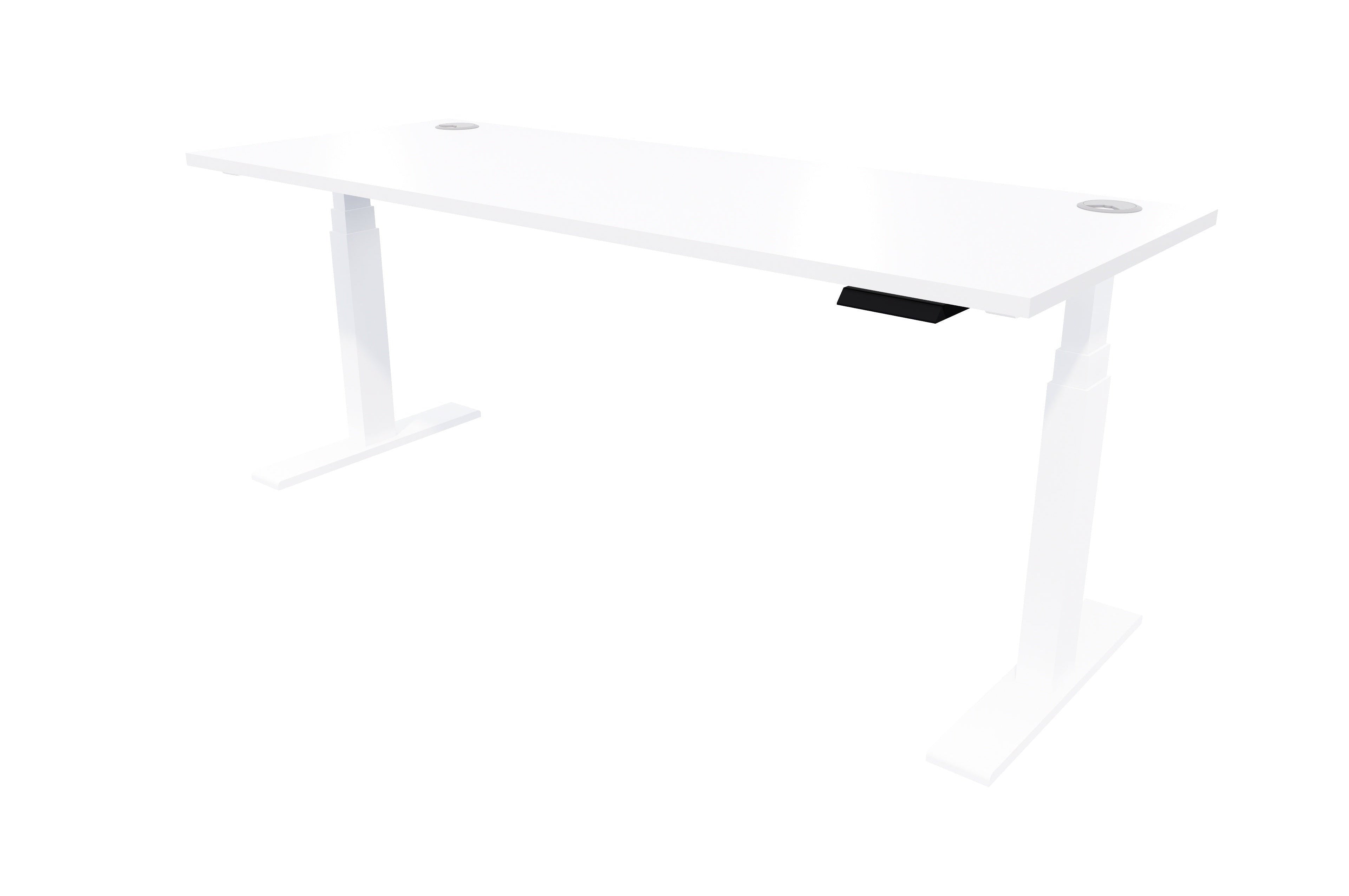 Rise Electric Adjustable Stand up Desk 1500x700 / White / White